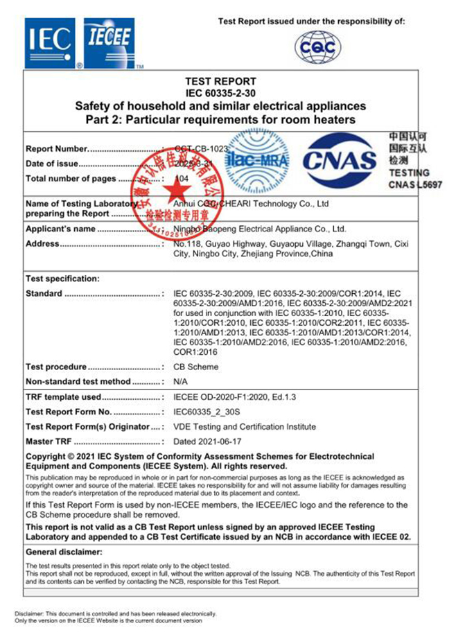 Test Report